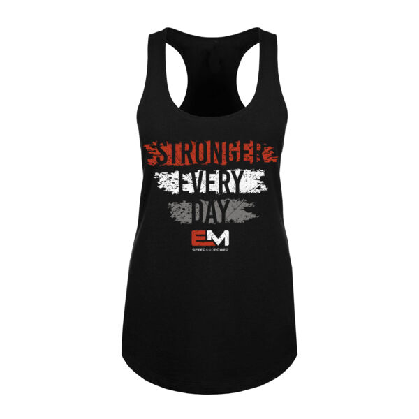 STRONGER EVERY DAY - WOMEN'S FITTED TANK TOP - $HK7ANG$ Thumbnail
